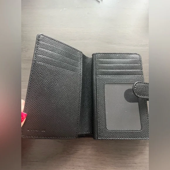 Coach Textured Black Leather Wallet - Picture 3 of 4